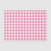 Cute Pink Gingham Pattern Tissuepapier (Voorkant)