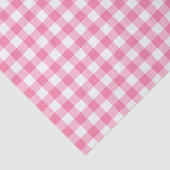 Cute Pink Gingham Pattern Tissuepapier (Detail)