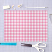 Cute Pink Gingham Pattern Tissuepapier (Craft)