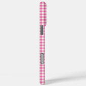 Cute Pink Gingham Pset Pattern Case-Mate iPhone Case (Achterkant / Rechts)
