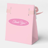 Cute Pink Girl Bedankt Bedankdoosjes (Achterkant)