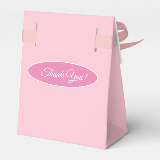 Cute Pink Girl Bedankt Bedankdoosjes (Achterkant)