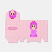 Cute Pink Girl Bedankt Bedankdoosjes (Uitgevouwen)