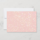 Cute Pink Glitter Birthday Bedankt voor je foto (Achterkant)