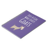 Cute Pink Goat Gifts For Baby Girls For Kids Farm Notitieboek (Linkerzijde)