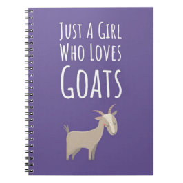 Cute Pink Goat Gifts For Baby Girls For Kids Farm Notitieboek