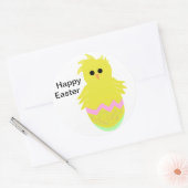 Cute Pink Green Chick Easter Stickers (Envelop)