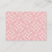 Cute Pink Green Turtle Baby shower Diaper Raffle Visitekaartje (Achterkant)