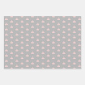 Cute Pink Grey Black Carnival Circus Inpakpapier Vel (Voorkant 3)