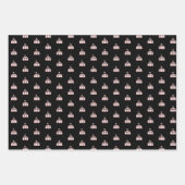 Cute Pink Grey Black Carnival Circus Inpakpapier Vel (Voorkant 2)