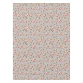 Cute Pink Grey Gingerbrood Candy Canes Tablecloth Tafelkleed (Voorkant)