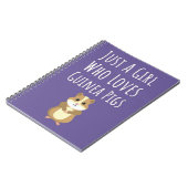 Cute Pink Guinea Pig Gifts For Baby Girls Kids Pet Notitieboek (Linkerzijde)