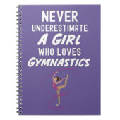 Cute Pink Gymnastics Gifts For Baby Girls Kids  Notitieboek (Voorkant)