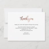 Cute Pink Hallo Foto Baby Aankondiging (Achterkant)