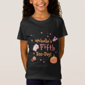 Cute Pink Halloween Birthday Party T-shirt (Voorkant)