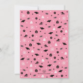 Cute Pink Halloween Ghost Girl Baby shower Kaart (Achterkant)