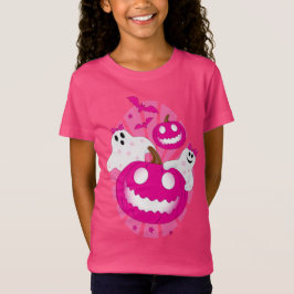 Cute Pink Halloween Ghost T-shirt