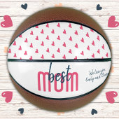 Cute Pink Heart Best Mam Moeder Day Basketbal