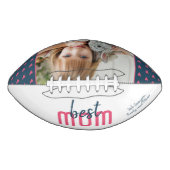 Cute Pink Heart Best Mama Photo Moeder Day American Football (Voorkant)