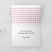 Cute Pink Heart Beste mama 2 Foto's Moederdag Kaart (Binnen)