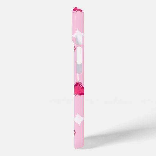 Cute Pink Heart Lollipop Seamless Pattern Case-Mate iPhone Case (Achterkant / Links)