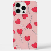 Cute Pink Heart Lollipops Seamless Pattern Case-Mate iPhone Case (Achterkant)