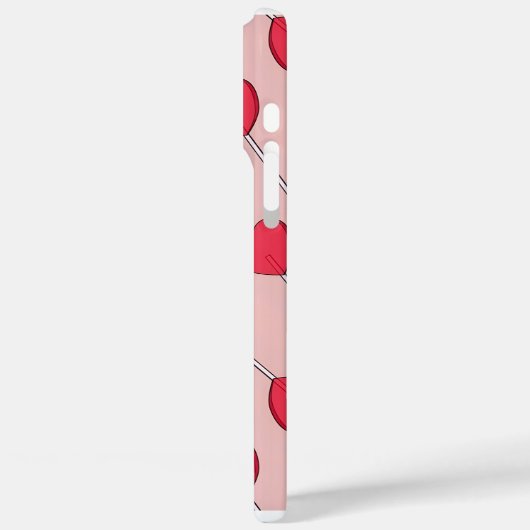 Cute Pink Heart Lollipops Seamless Pattern Case-Mate iPhone Case (Achterkant / Links)