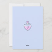 Cute Pink Heart Love Potion Valentijnsdag Girly Feestdagenkaart (Achterkant)