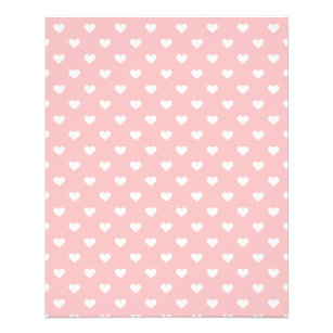 Cute Pink Heart Patroon Flyer