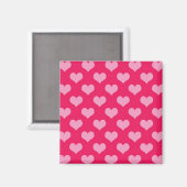 Cute Pink Heart Patroon Magneet (Voorkant / Achterkant)