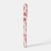 Cute Pink Heart Pattern Phone Case iPhone Hoesje (Rechterkant)