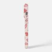 Cute Pink Heart Pattern Phone Case iPhone Hoesje (Linkerkant)