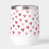 Cute Pink Heart Pattern – Romantic &Stylish Design (Achterkant)