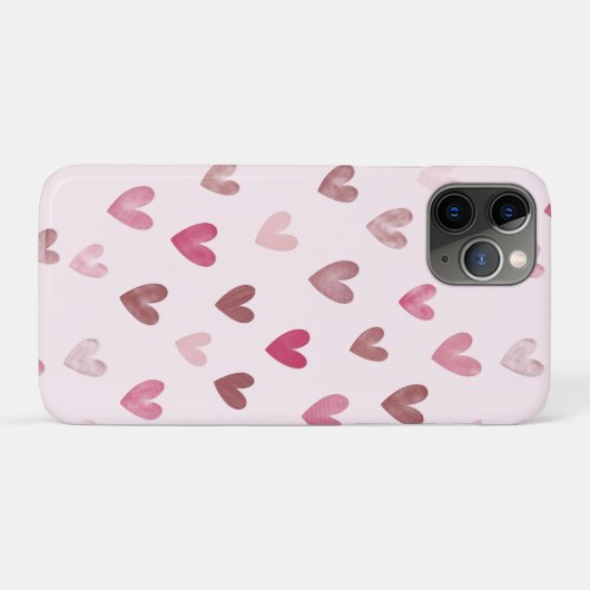 Cute Pink Heart Pattern – Romantic &Stylish Design Case-Mate iPhone Case (Achterkant (horizontaal))