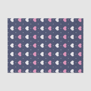 Cute Pink Heart Pattern Sweet Love Valentijnsdag Tissuepapier