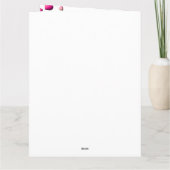 Cute Pink Hearts Happy Valentine's Day Kaart (Achterkant)