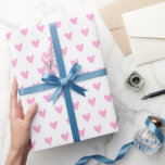 Cute Pink Hearts Patroon Cadeaupapier<br><div class="desc">NewParkLane - Verpakkingspapier,  met een patroon van licht,  roze handgetekende harten. Een schattig,  romantisch ontwerp voor Valentijnsdag,  bruiloften of (baby)cadeaus voor meisjes.</div>
