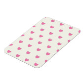 Cute Pink Hearts Patroon Magneet (Linkerzijde)
