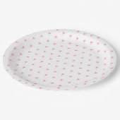 Cute Pink Hearts Pattern Party Paper Bord (Gekanteld)