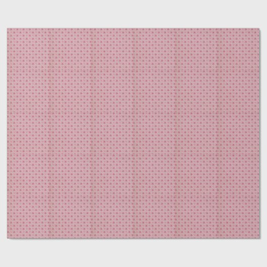 Cute Pink Hearts Romantic Pattern valentijn Cadeaupapier (Vlak)