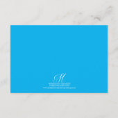 Cute Pink Hearts Stars Blue Dance Overweging Foto Kaart (Achterkant)