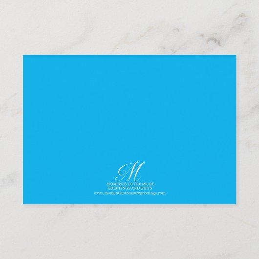 Cute Pink Hearts Stars Blue Dance Overweging Foto Kaart (Achterkant)