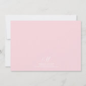 Cute Pink Hearts Stars Dance Overweging Foto nodig Kaart (Achterkant)