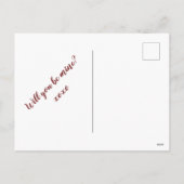 Cute Pink Hearts Valentijnsdag Envelope Style Feestdagenkaart (Achterkant)