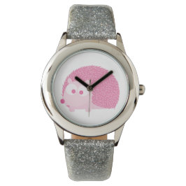 Cute Pink Hedgel Horloge