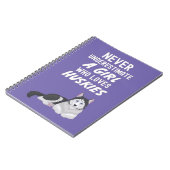 Cute Pink Husky Gifts For Baby Girls Kids Pet Dog Notitieboek (Linkerzijde)