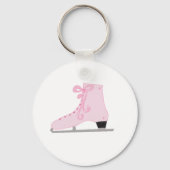 Cute Pink Ice Schaats Sleutelhanger (Voorkant)