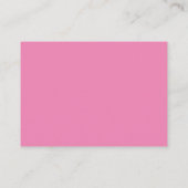 Cute Pink Illustration Baby shower Flat Place Card Plaatskaartje (Achterkant)