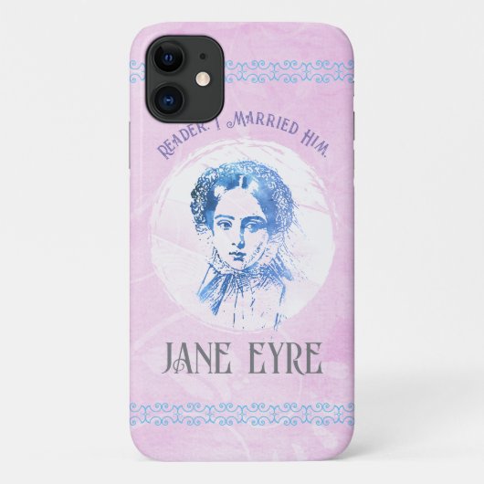 Cute Pink Jane Eyre Portrait Reader Ik trouwde hem Case-Mate iPhone Case (Achterkant)