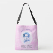 Cute Pink Jane Eyre Portrait Reader Ik trouwde hem Crossbody Tas (Achterkant)